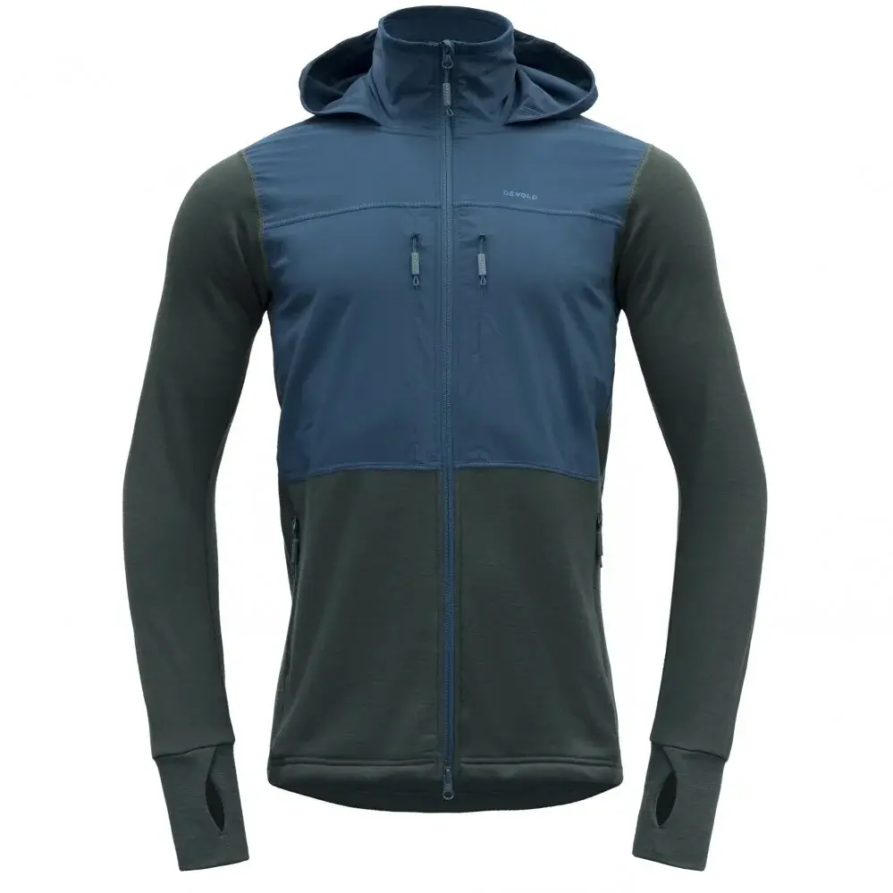 Herren-Merinojacke Devold Heroy Hybrid JKT Man woods/flood