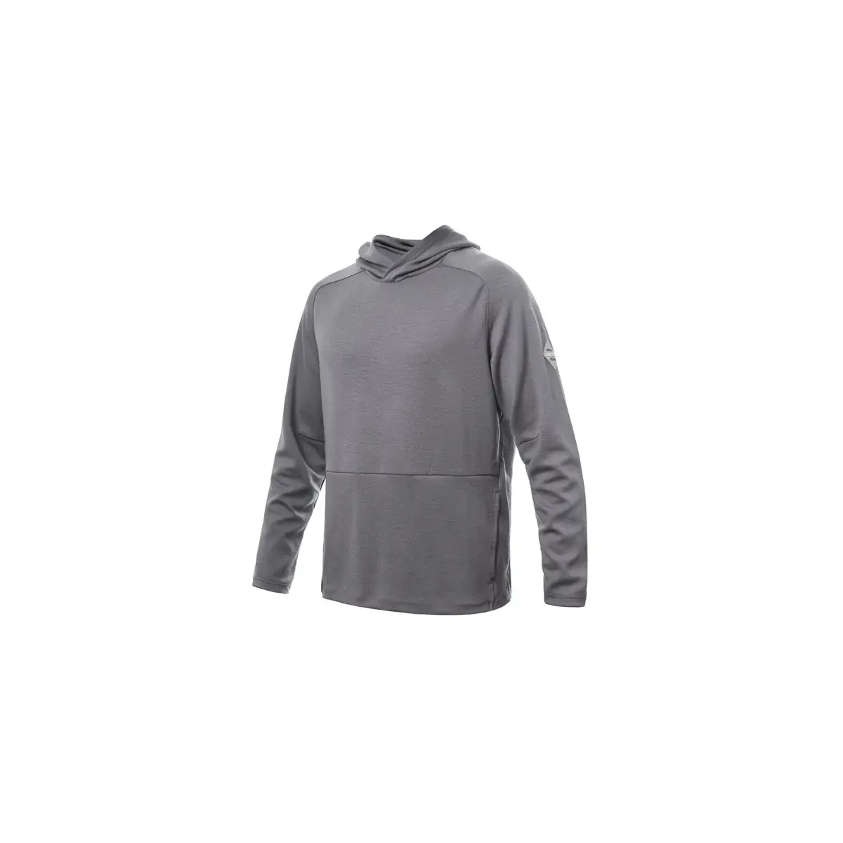 Sensor Herren-Merino-Sweatshirt Sensor Upper Traveller mit Kapuze grau