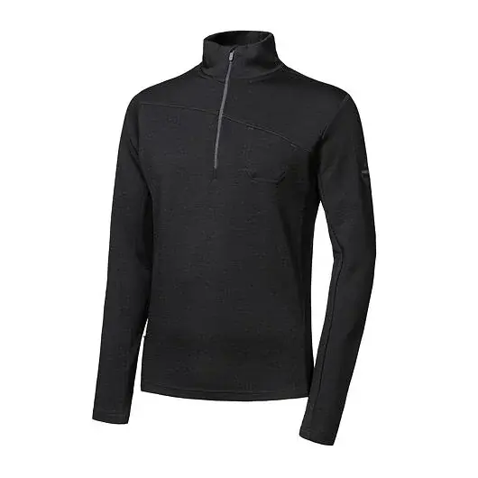Sensor Herren-Sweatshirt mit Zip Sensor MERINO EXTREME UP schwarz