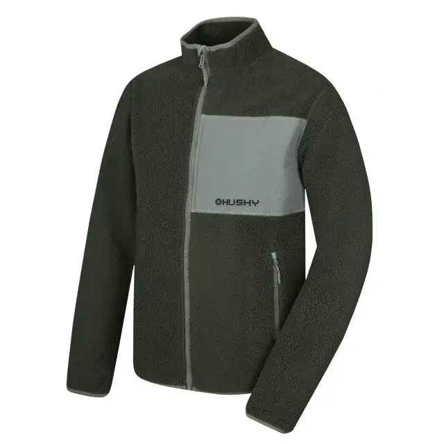 Herren-Sweatshirt Husky Addy zip M faded green