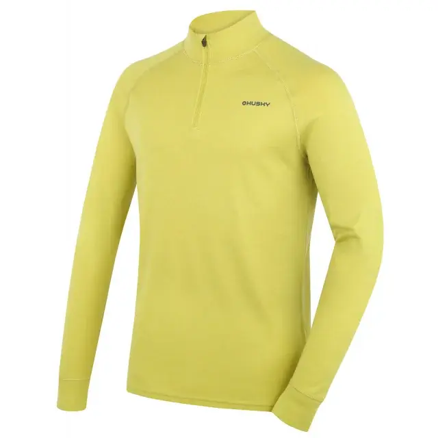 Pánská merino mikina Husky Aron Zip M lime green