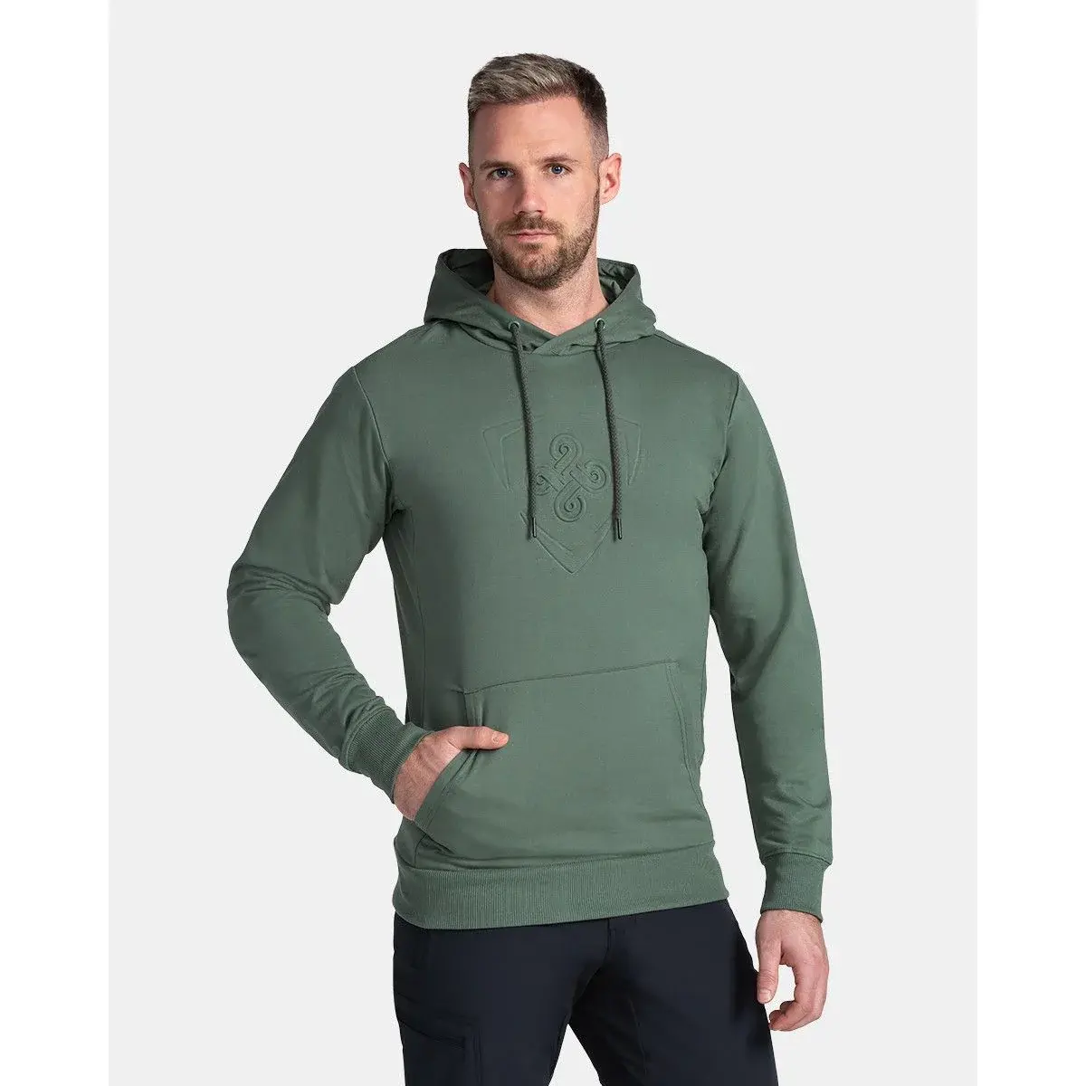 Herren-Sweatshirt Kilpi Lagoa-M dunkelgrün