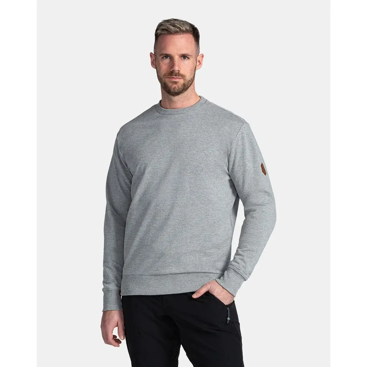 Kilpi Herren-Sweatshirt mit Rundhals Kilpi Oiran-M hellgrau