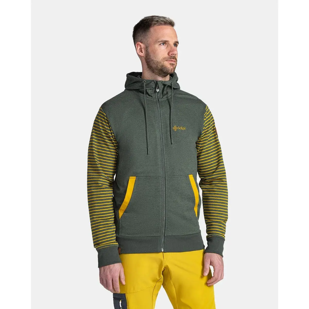 Herren-Baumwoll-Sweatshirt Kilpi Seara-M dunkelgrün