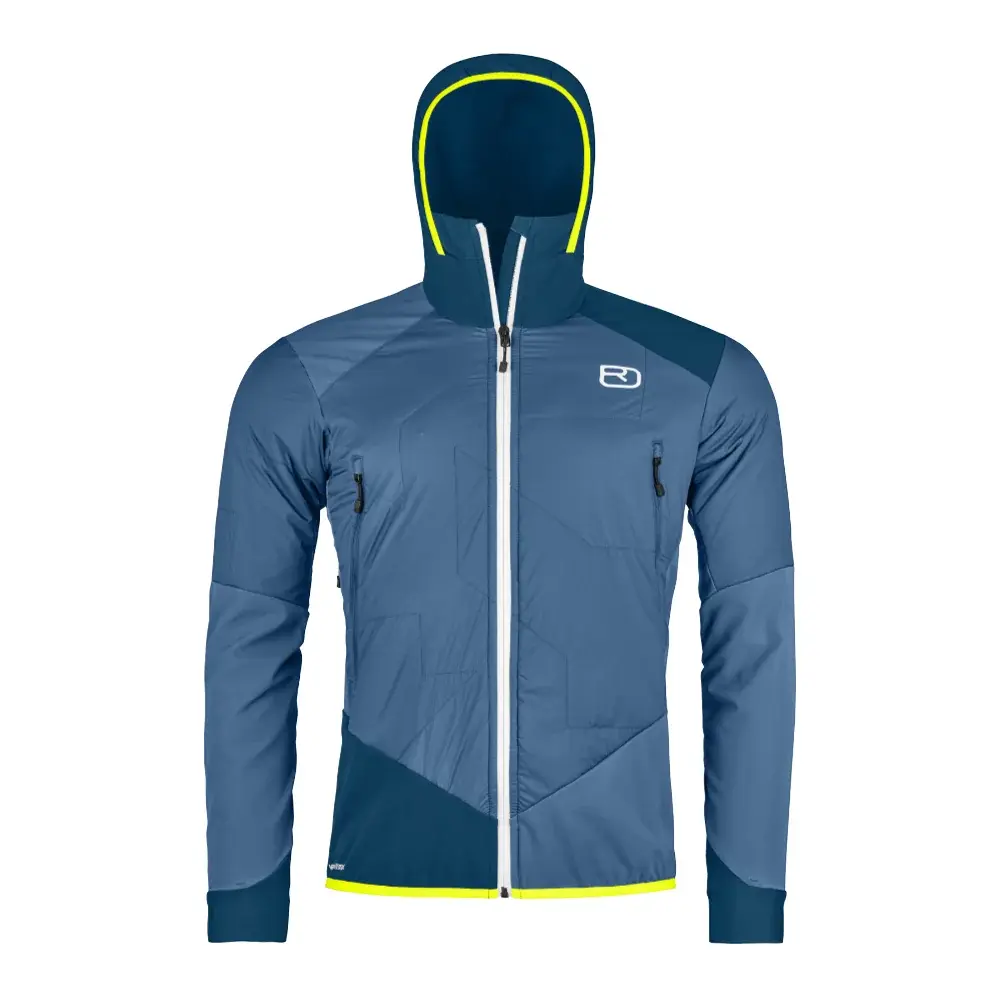 Herren-Skitourenjacke Ortovox Col Becchei Hybrid Jacket Mountain blue