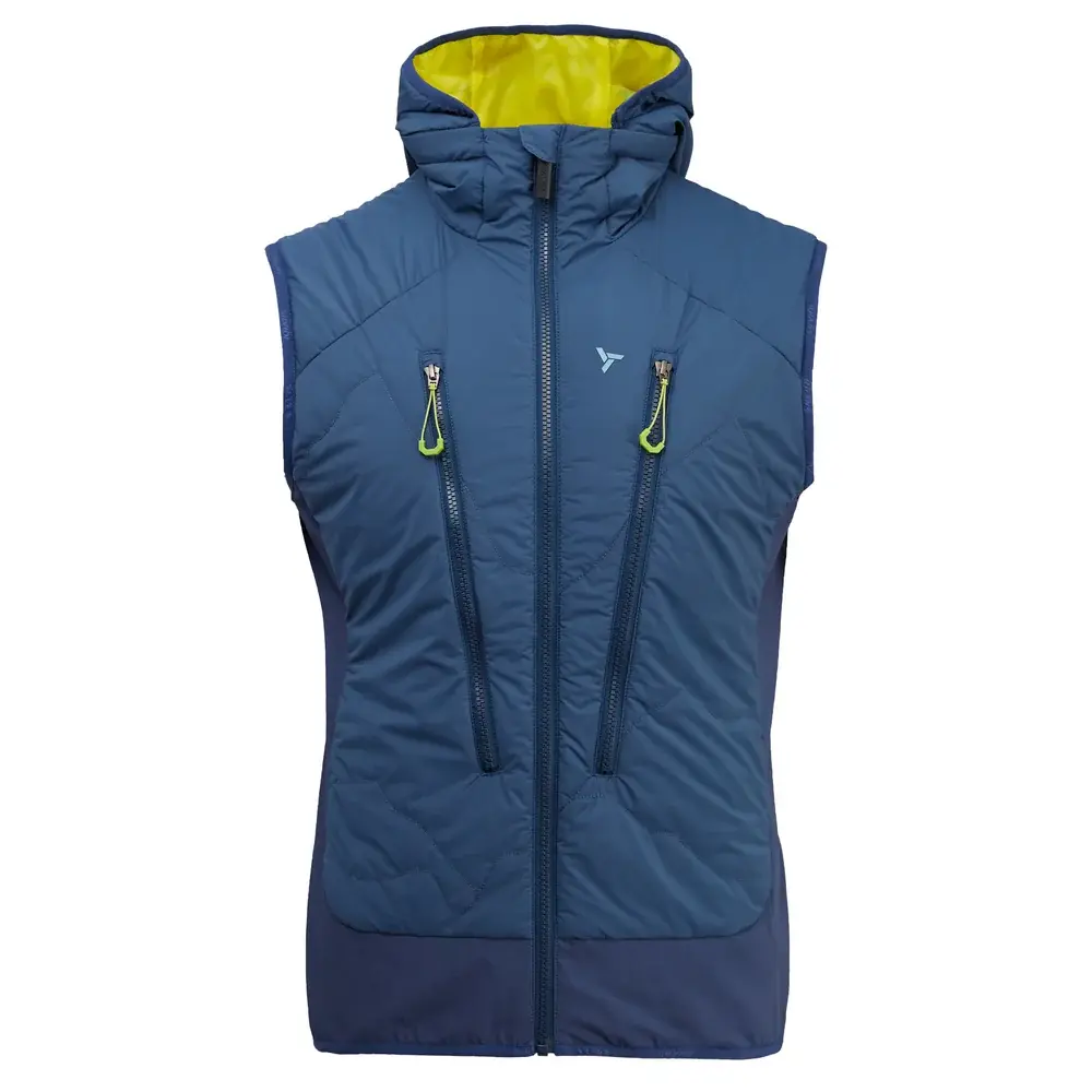 Herren-Skitourenweste Silvini Polaro navy-lime