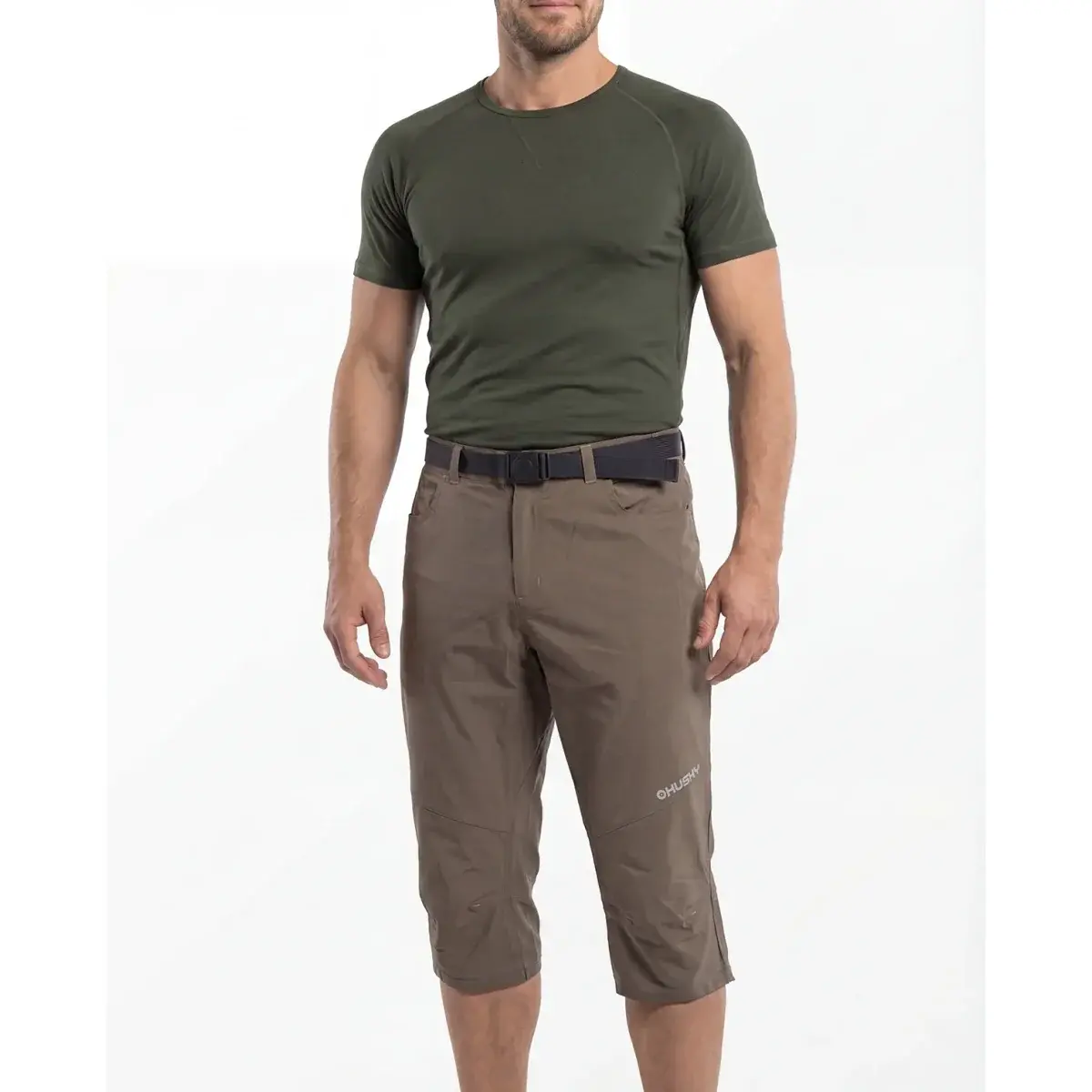 Herren-3/4-Hose Husky Klumy M khaki