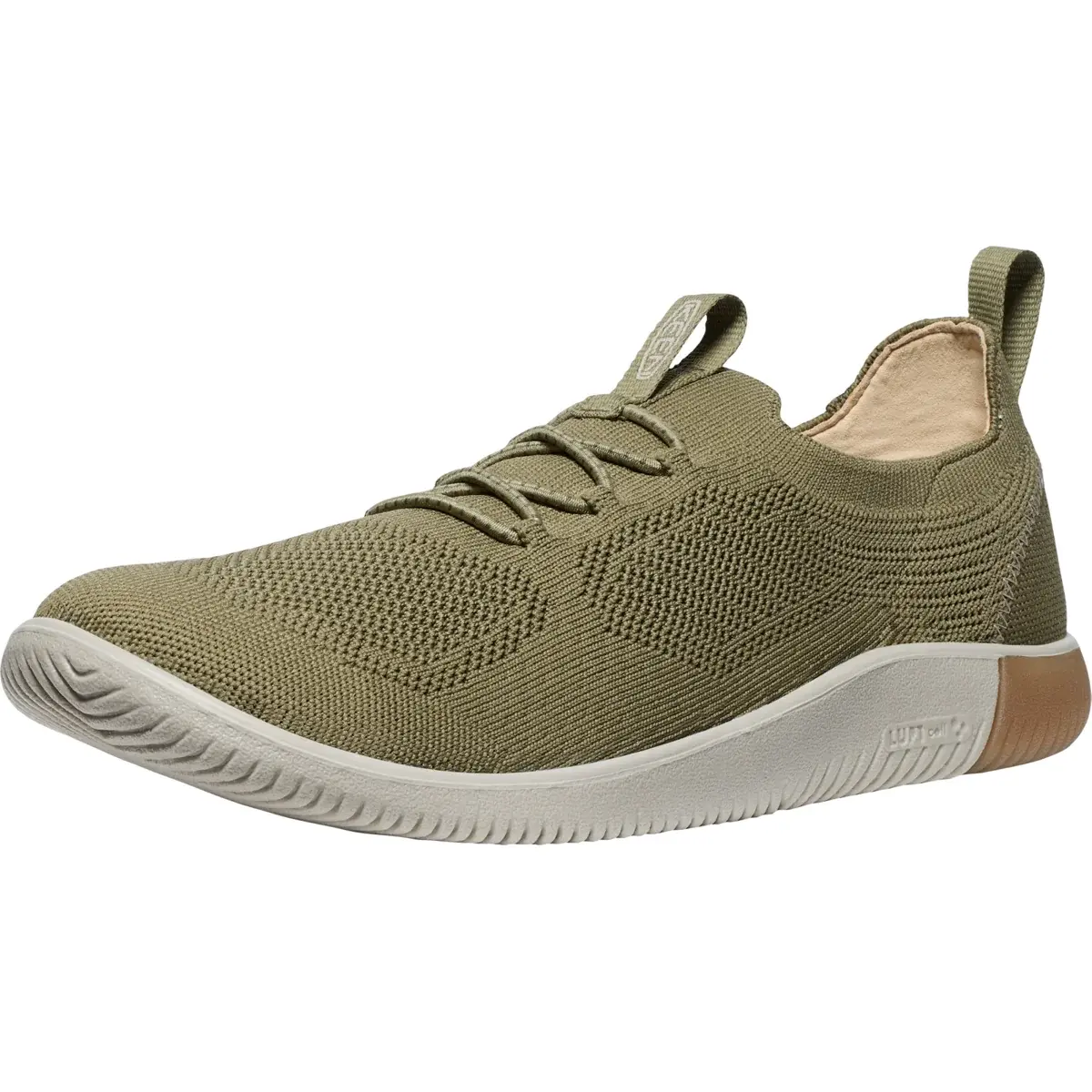 Herren-Barfußschuhe KEEN KNX Knit Lace Men martini olive/plaza taupe