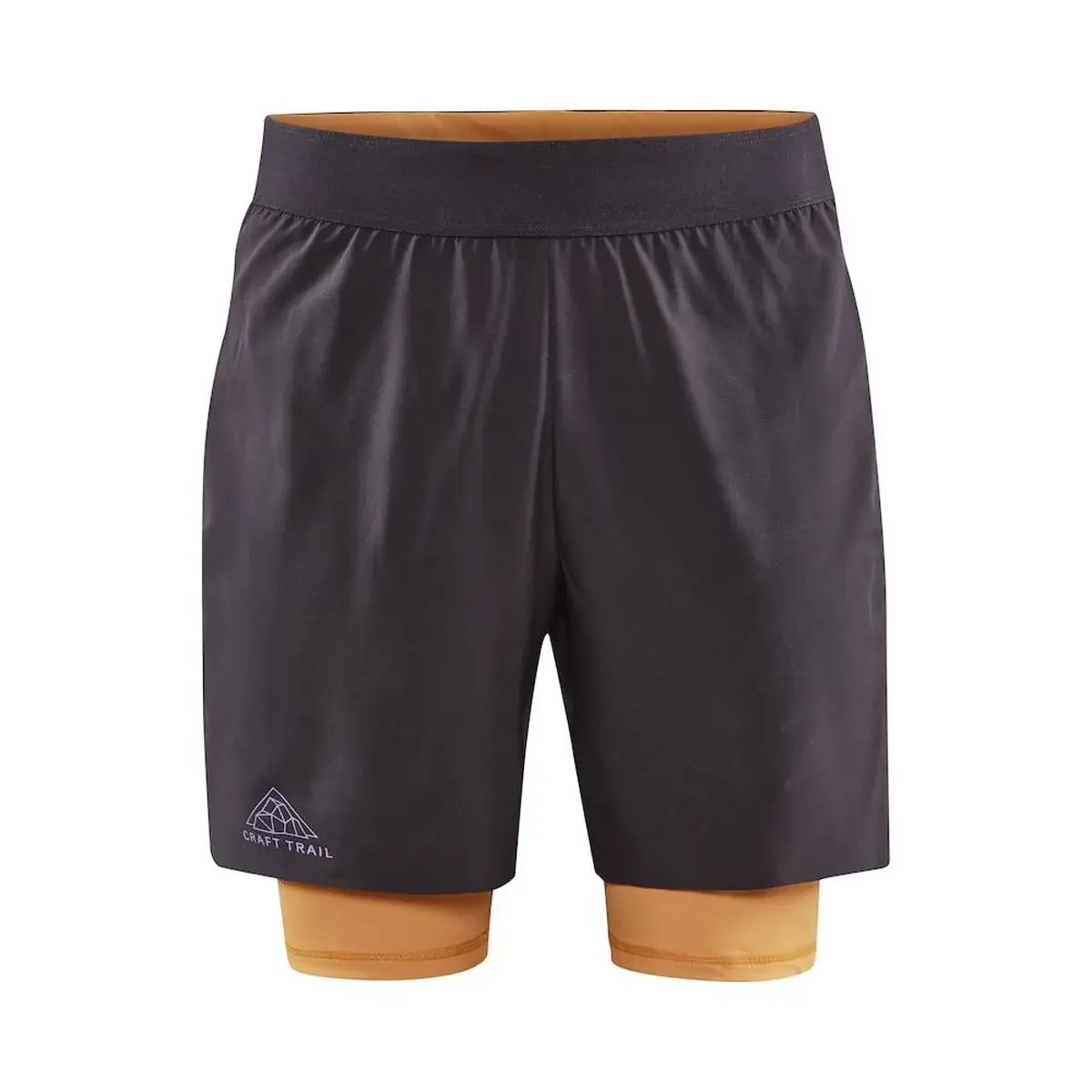 Pánské běžecké kraťasy Craft Pro Trail 2in1 černá/oranžová