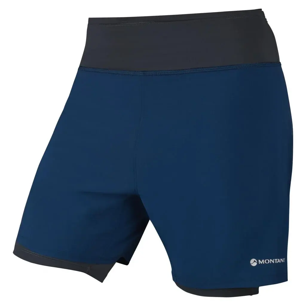 Montane Herren-Laufshorts Montane Dragon Twin Skin Shorts Narwhale blue