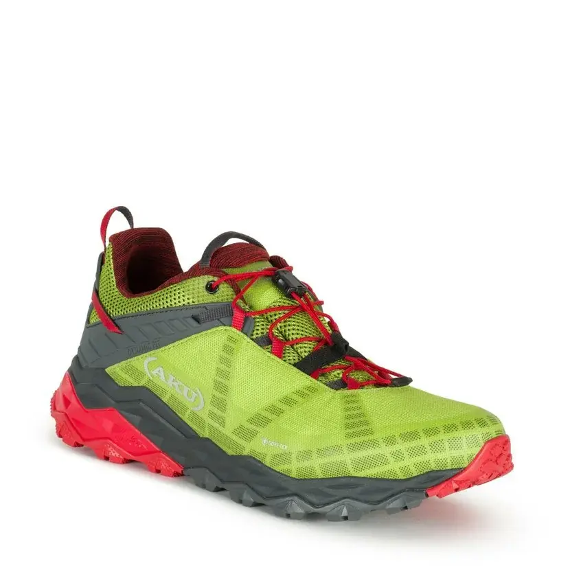 Pánské turistické boty AKU Flyrock GTX LIME/RED
