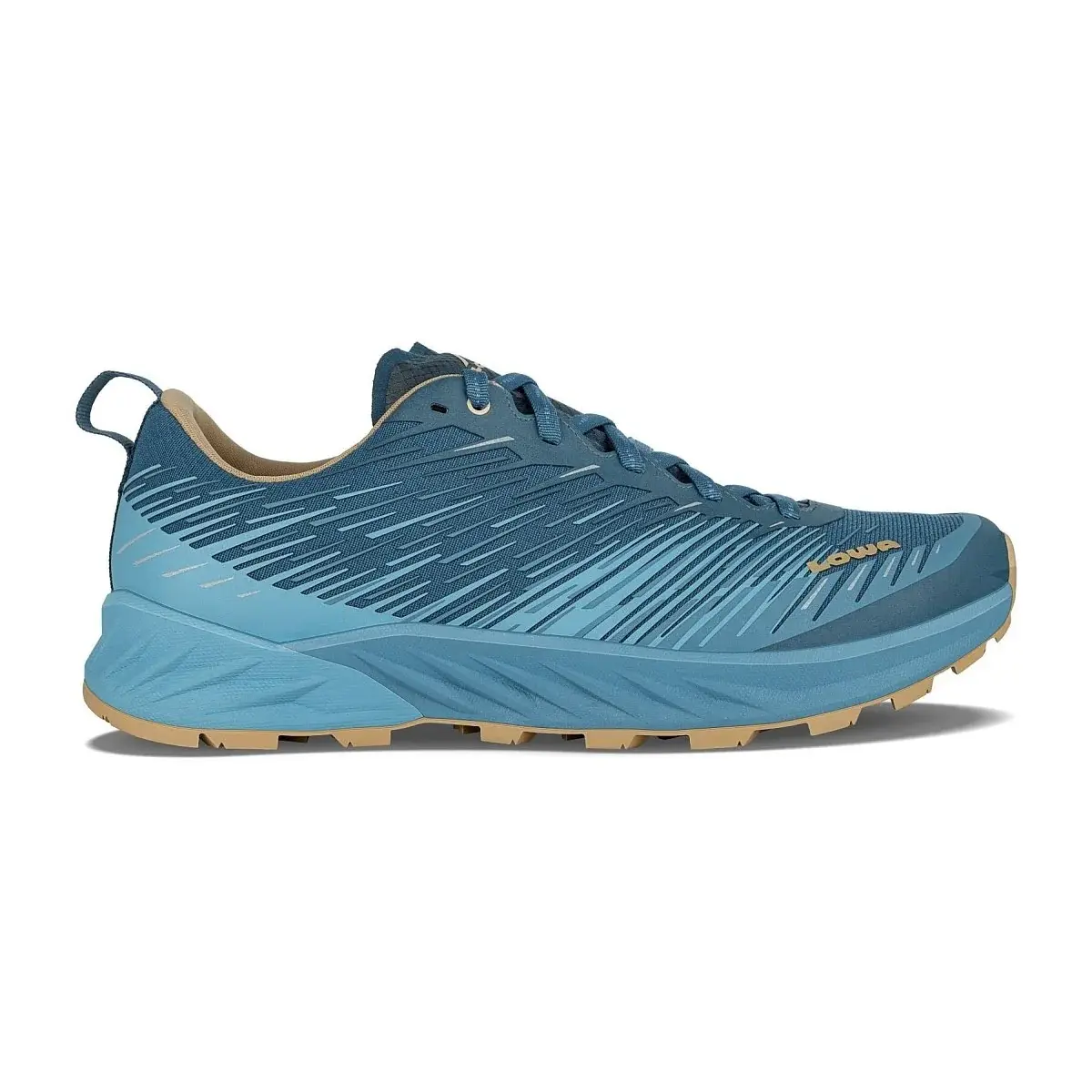 Herren-Trailschuhe Lowa Amplux denim/dune