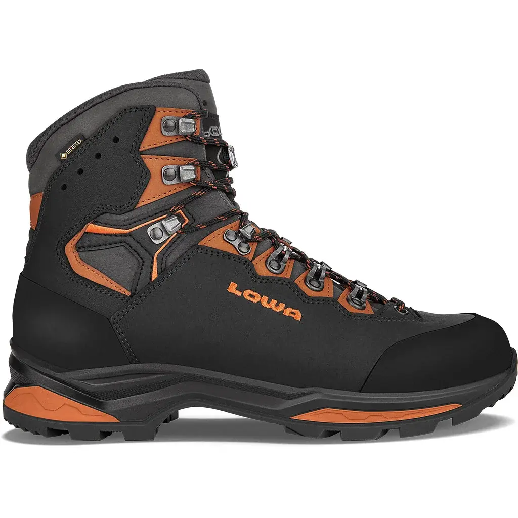 Herren-Wanderstiefel Lowa Camino Evo GTX Black/orange