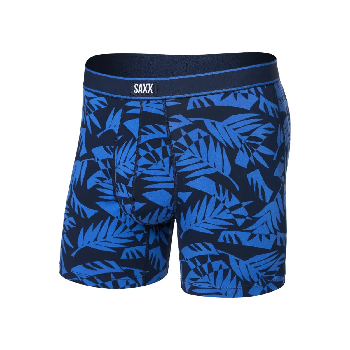 Pánské boxerky SAXX Daytripper Boxer Brief Fly Palm Frond-Maritime
