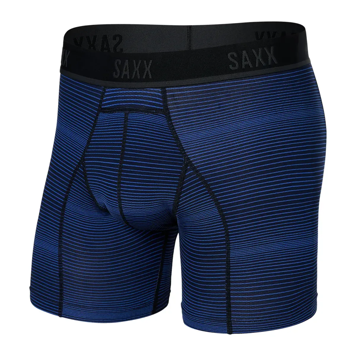 Herren-Boxershorts SAXX Kinetic Light-Compression Mesh Boxer Brf Variegated Stripe-Blue