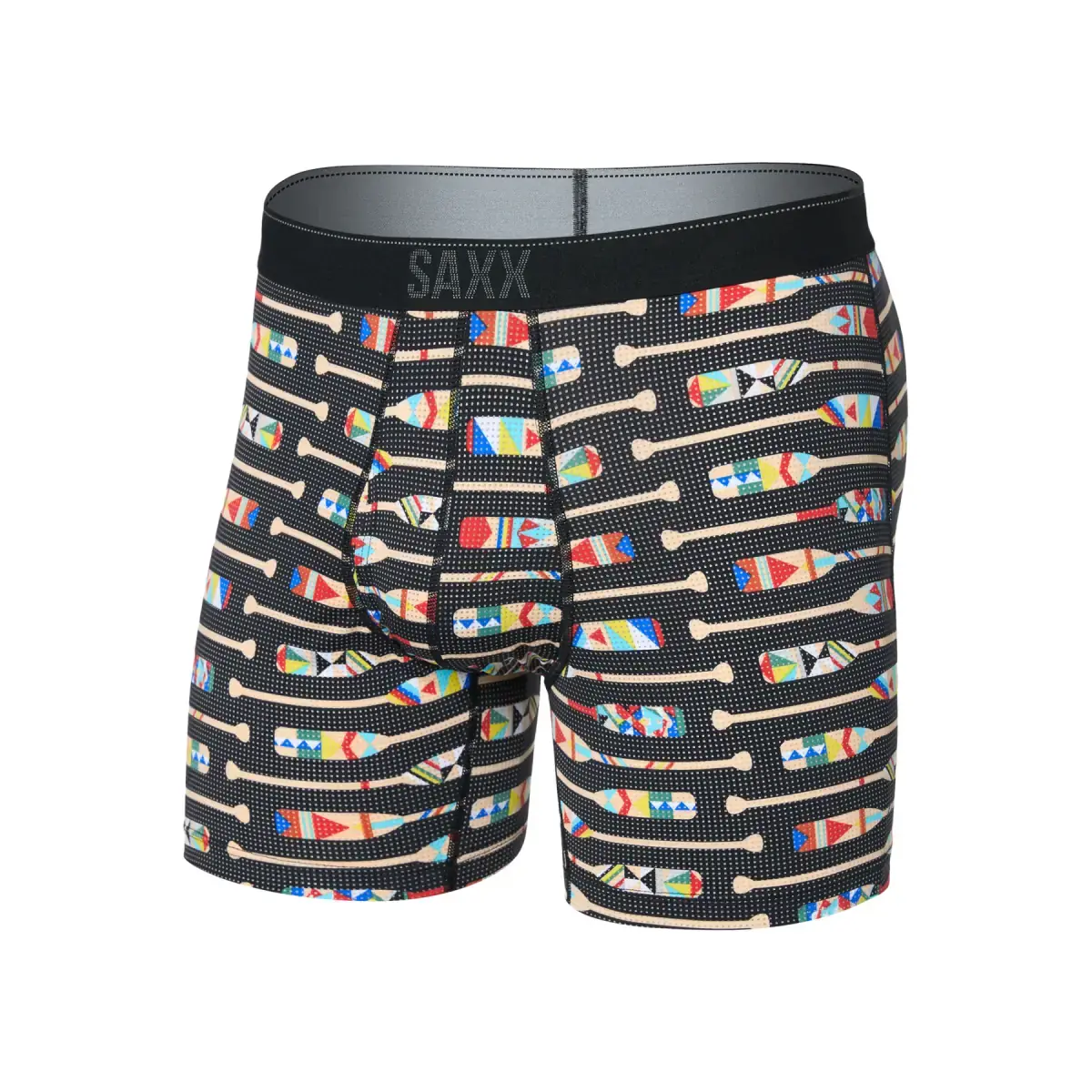 Pánské boxerky SAXX Quest Quick Dry Mesh Boxer Brief Fly Oartiz-Black
