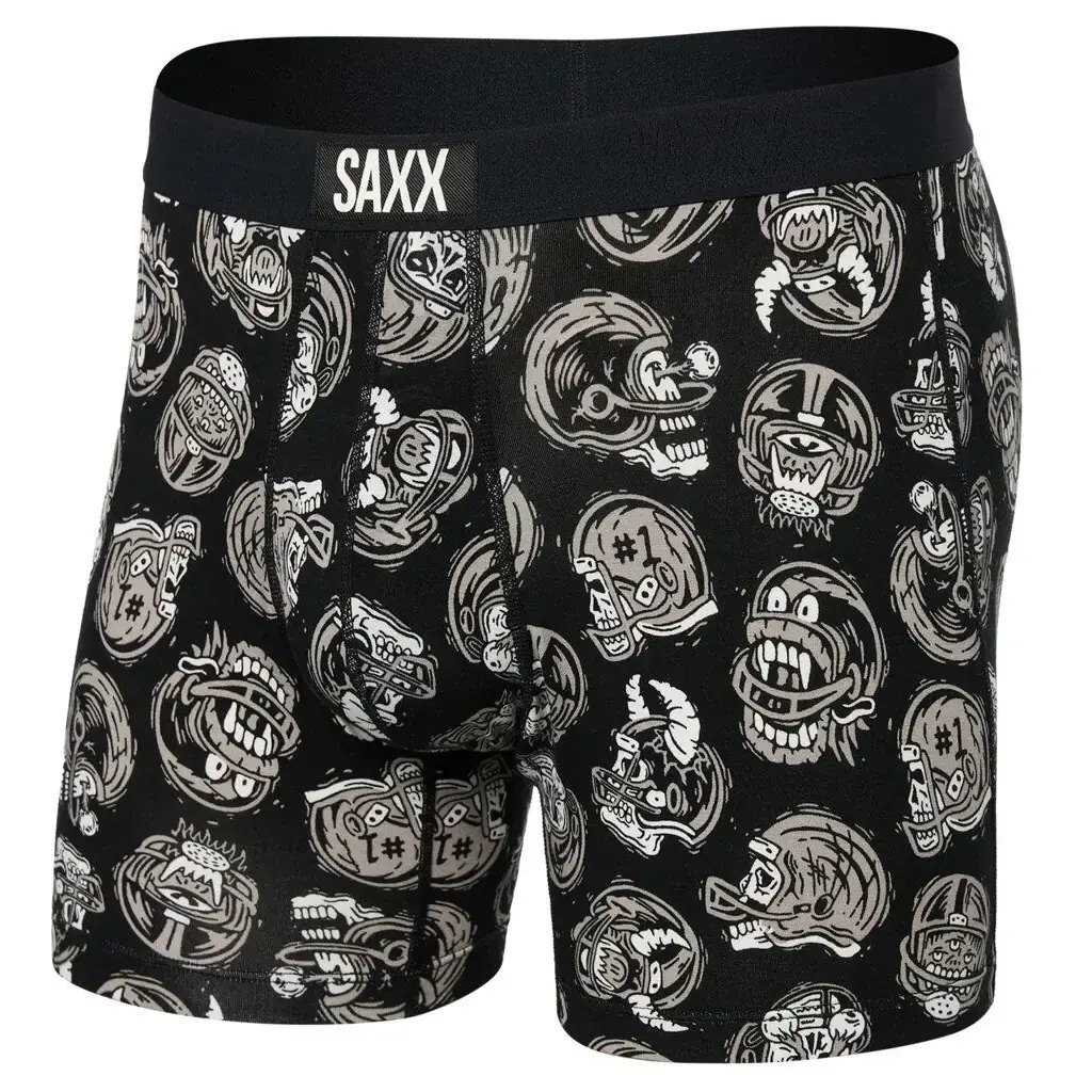 SAXX Herren-Boxershorts SAXX Vibe Super Soft Boxer Brief brain bucket-black