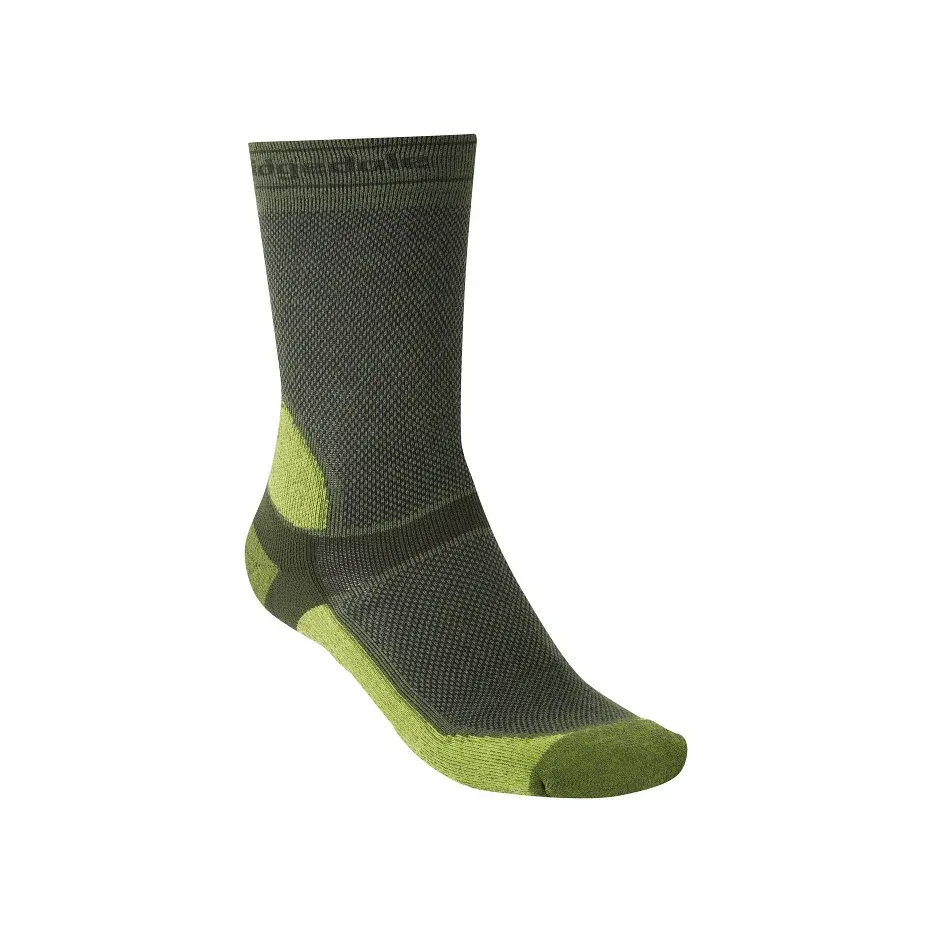 Bridgedale Herren-Radsocken Bridgedale MTB Summer Weight T2 Coolmax Sport Boot dk. green/lime