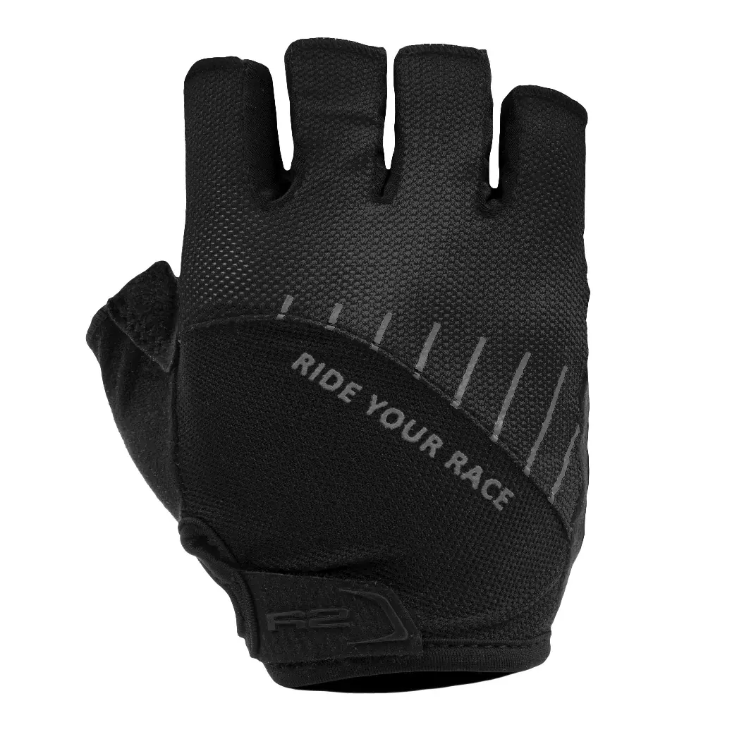 R2 Herren-Fahrradhandschuhe R2 Vouk Schwarz