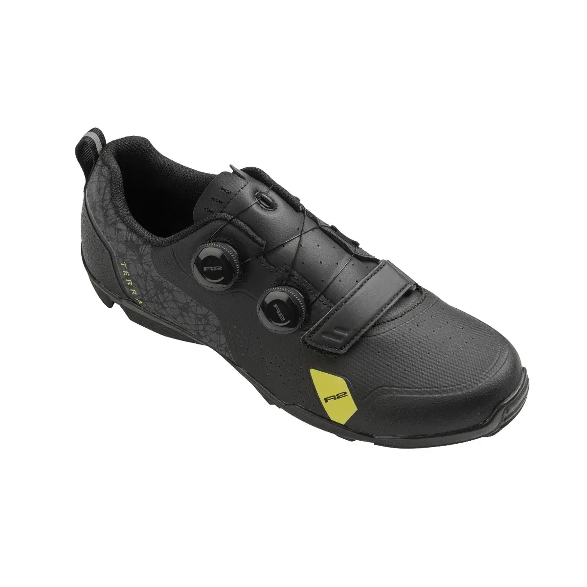 R2 Herren-Fahrradschuhe R2 Terra schwarz, grau ATSH06A