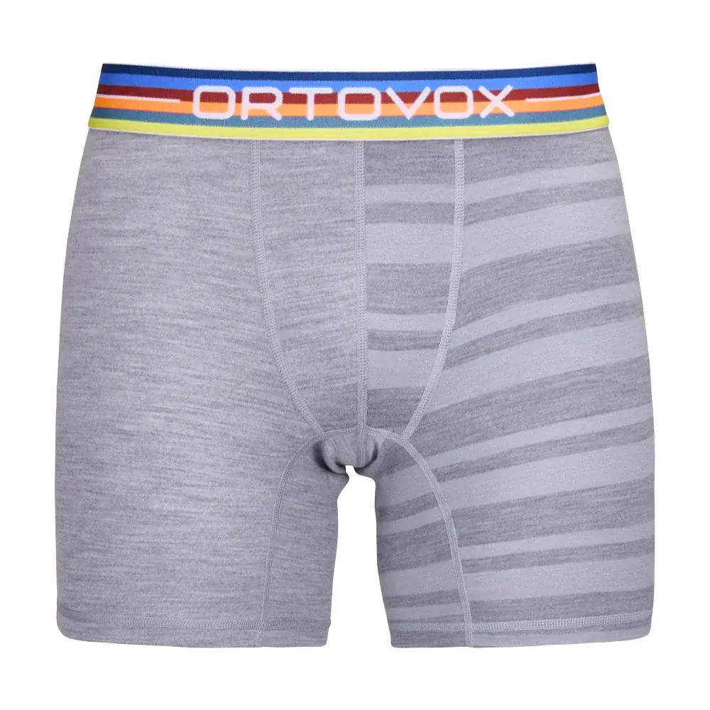 Ortovox Herren-Funktionsboxershorts Ortovox 185 Rock'n'Wool Boxer Grey Blend