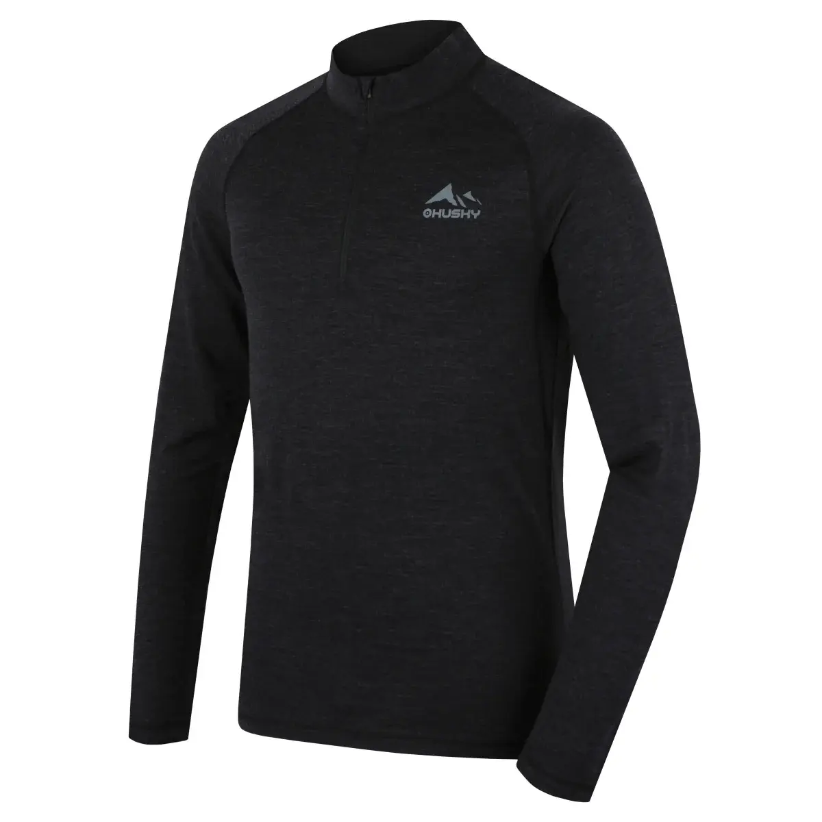 Pánské funkční merino triko Husky Merow Zip M black
