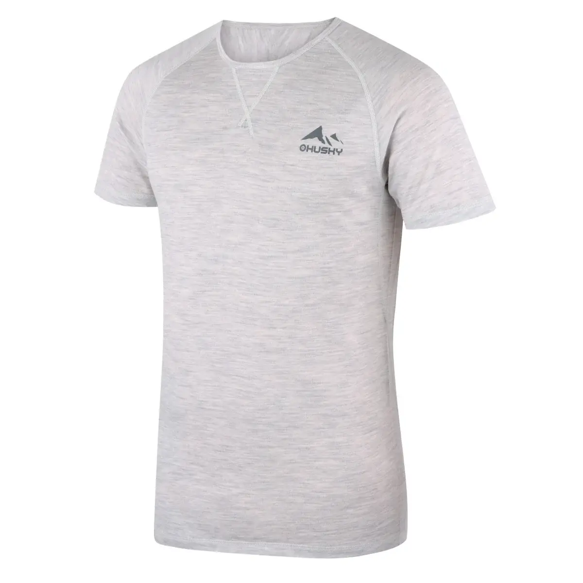 Pánské funkční merino triko Husky Mersa M light grey