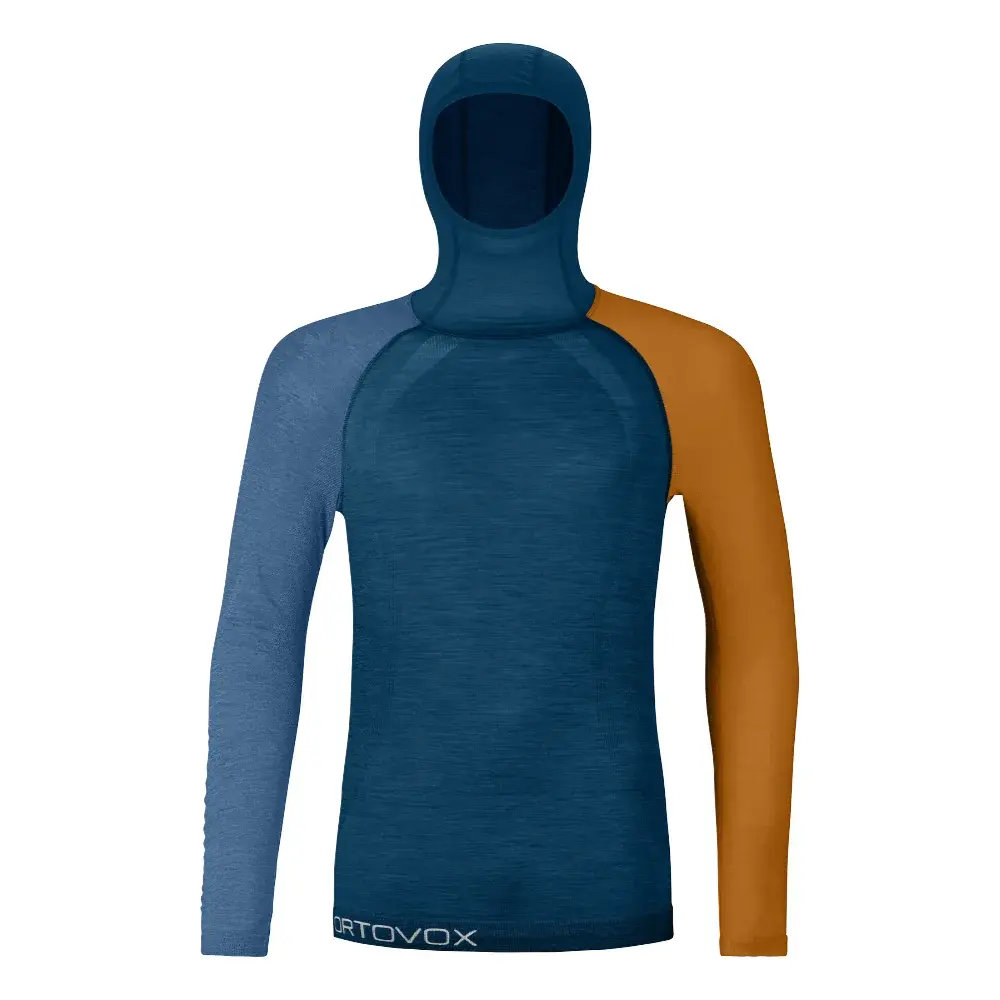 Pánské funkční triko Ortovox 120 Competition Light Hoody Petrol Blue