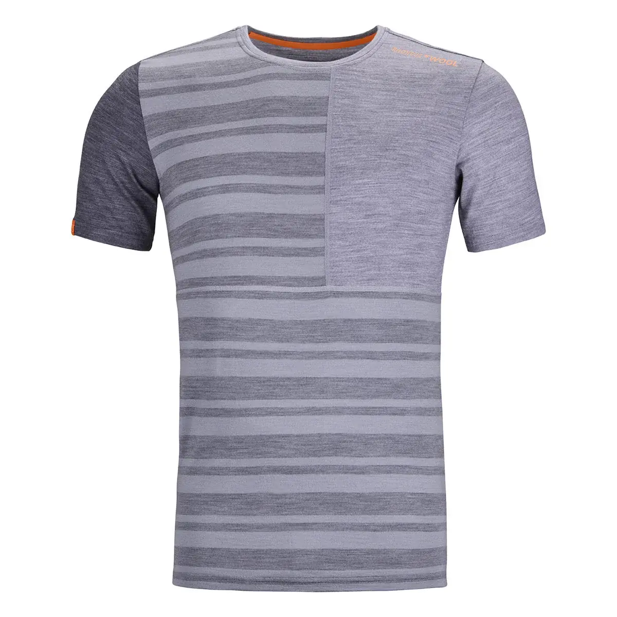 Ortovox Herren-Funktionsshirt Ortovox 185 Rock'n'Wool Short Sleeve Grey blend