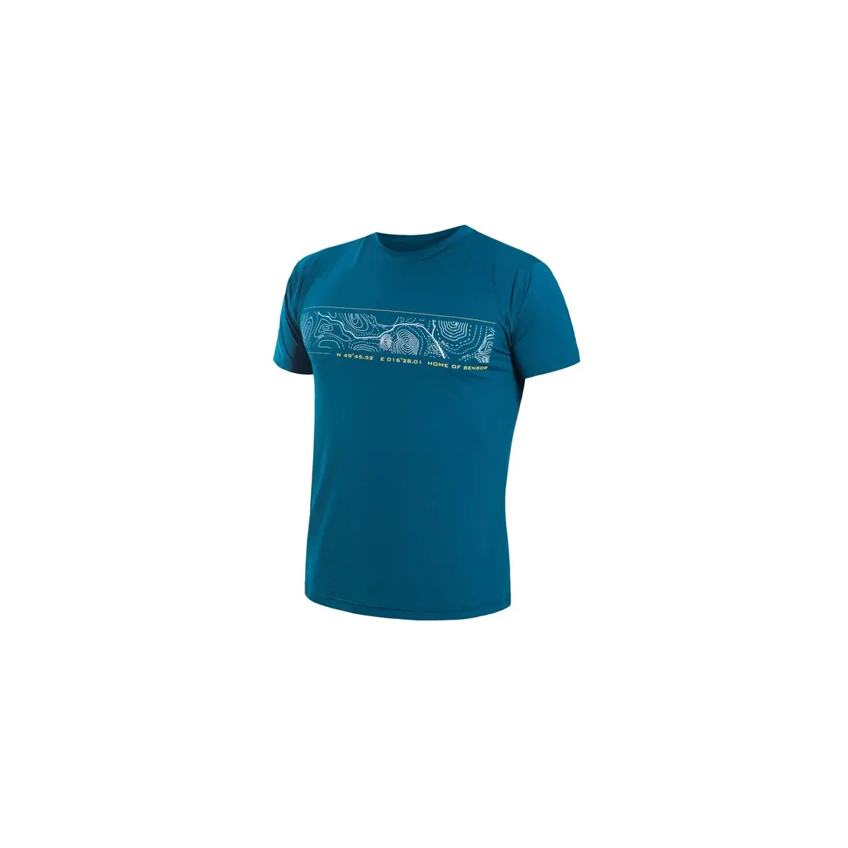Sensor Herren-Funktionsshirt Sensor Coolmax Tech GPS Saphir