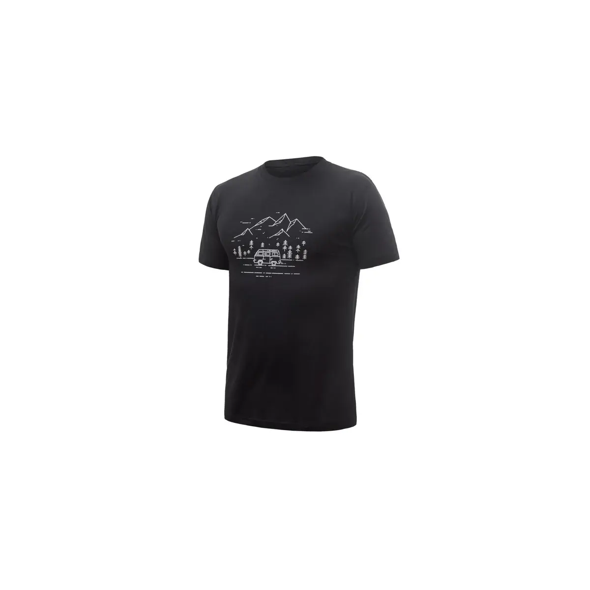 Sensor Herren-Funktionsshirt Sensor Merino Active PT Van Life Schwarz