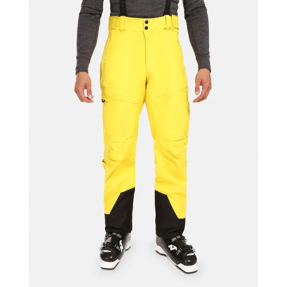 Wasserdichte Herren-Hardshellhose Kilpi LAZZARO-M gelb