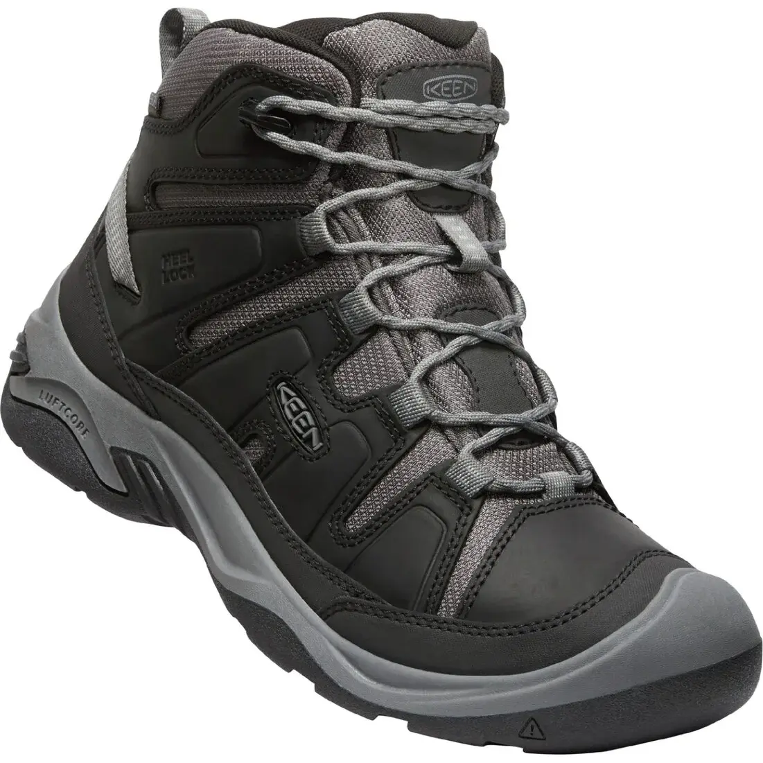 Pánské kotníkové boty KEEN CIRCADIA MID WP MEN black/steel grey