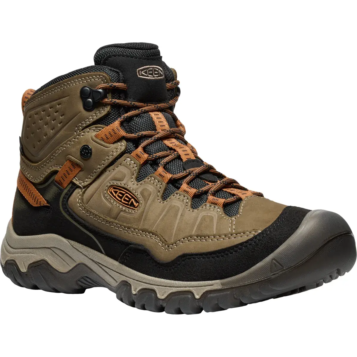 Herren-Wanderstiefel KEEN Targhee IV Mid WP Men sea turtle/roasted pecan