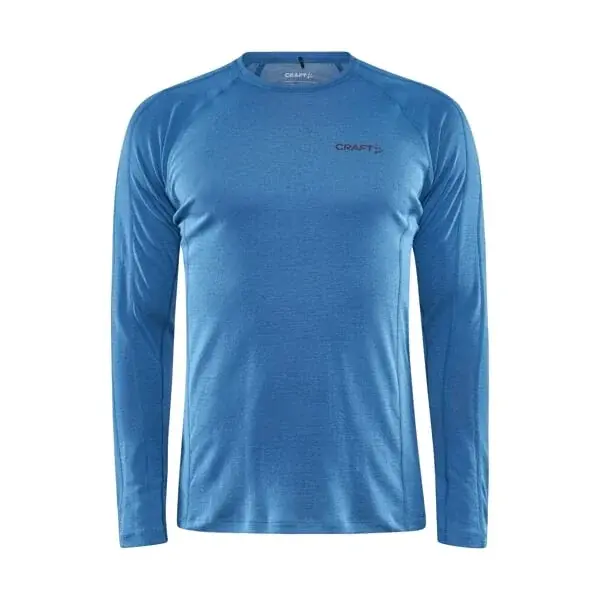 Pánské merino triko Craft ADV Wool RN LS modrá