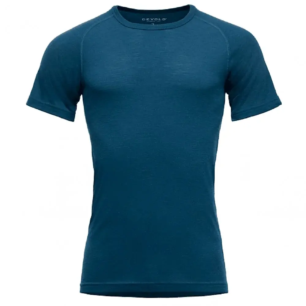 Devold Herren-Merinoshirt Devold Lauparen merino 190 Base Tee Man flood