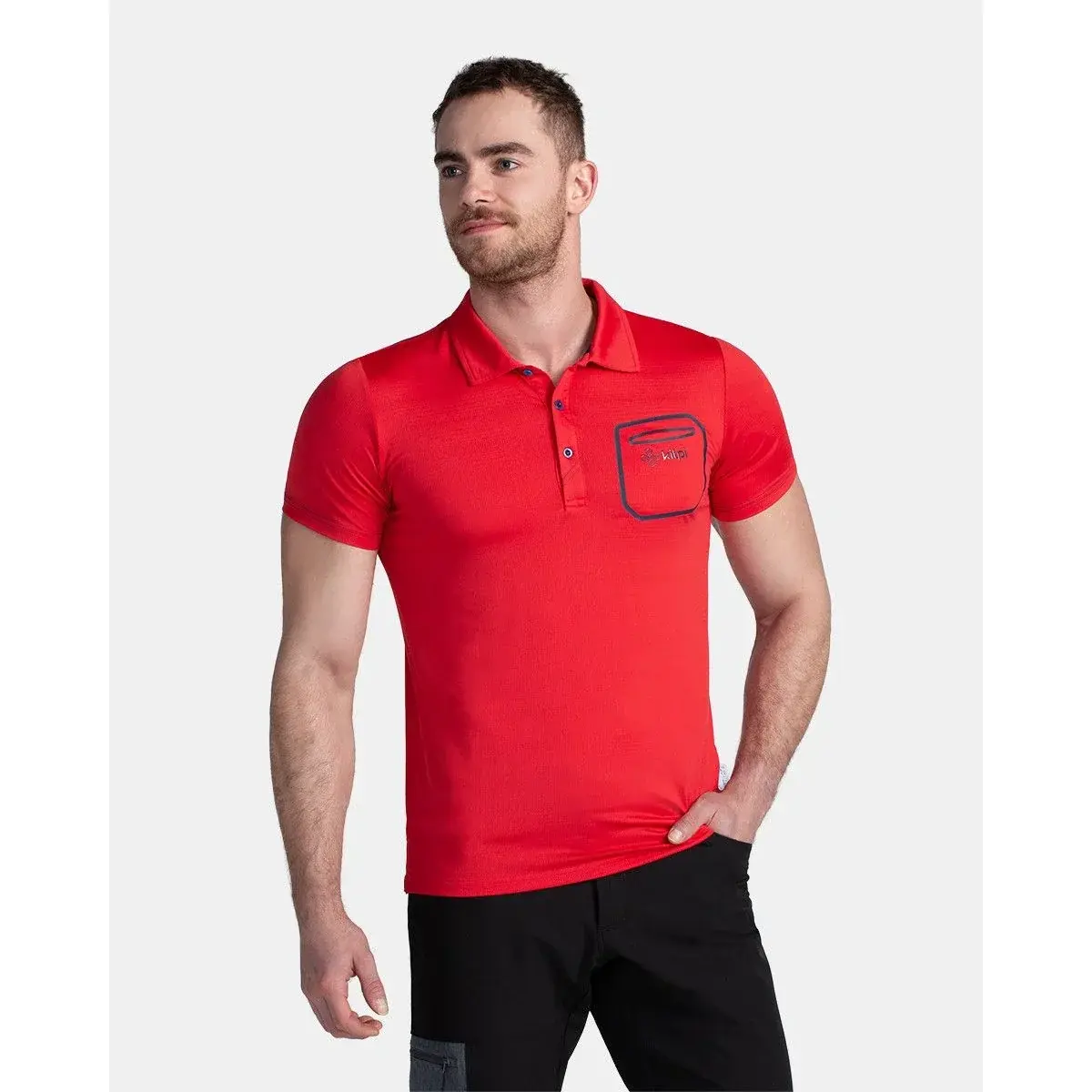 Kilpi Herren-Poloshirt Kilpi GIVRY-M rot
