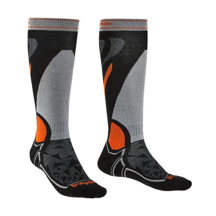 Herrensocken Bridgedale Ski Midweight black/silver/822