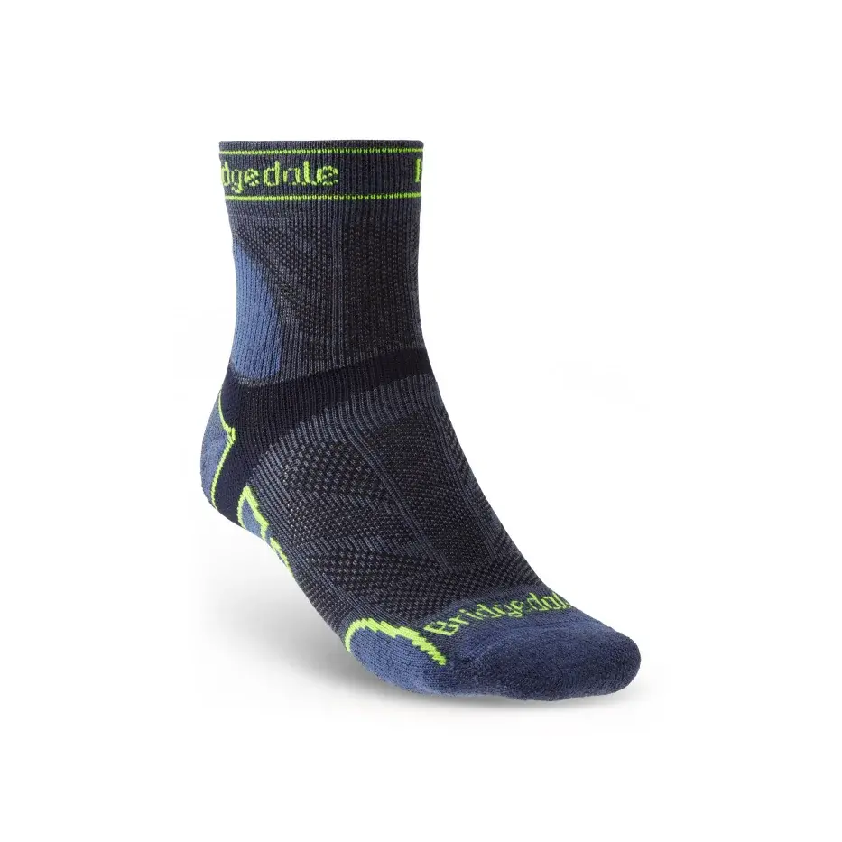 Herren-Laufsocken Bridgedale Trail Run LW T2 MS 3/4 Crew blue