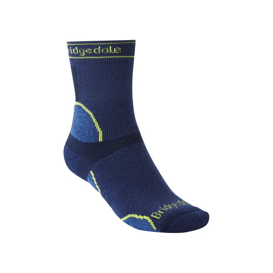 Herren-Laufsocken Bridgedale Trail RUn MW T2 MS Crew navy