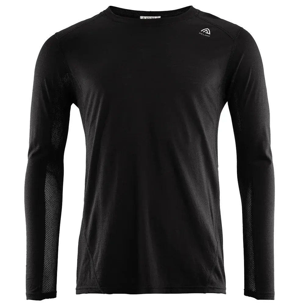 Herren-Thermoshirt Aclima LightWool Sports Shirt jet black