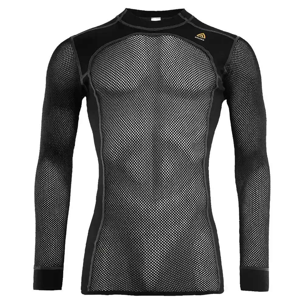 Aclima Herren-Thermoshirt Aclima WoolNet Crew Neck Men jet black