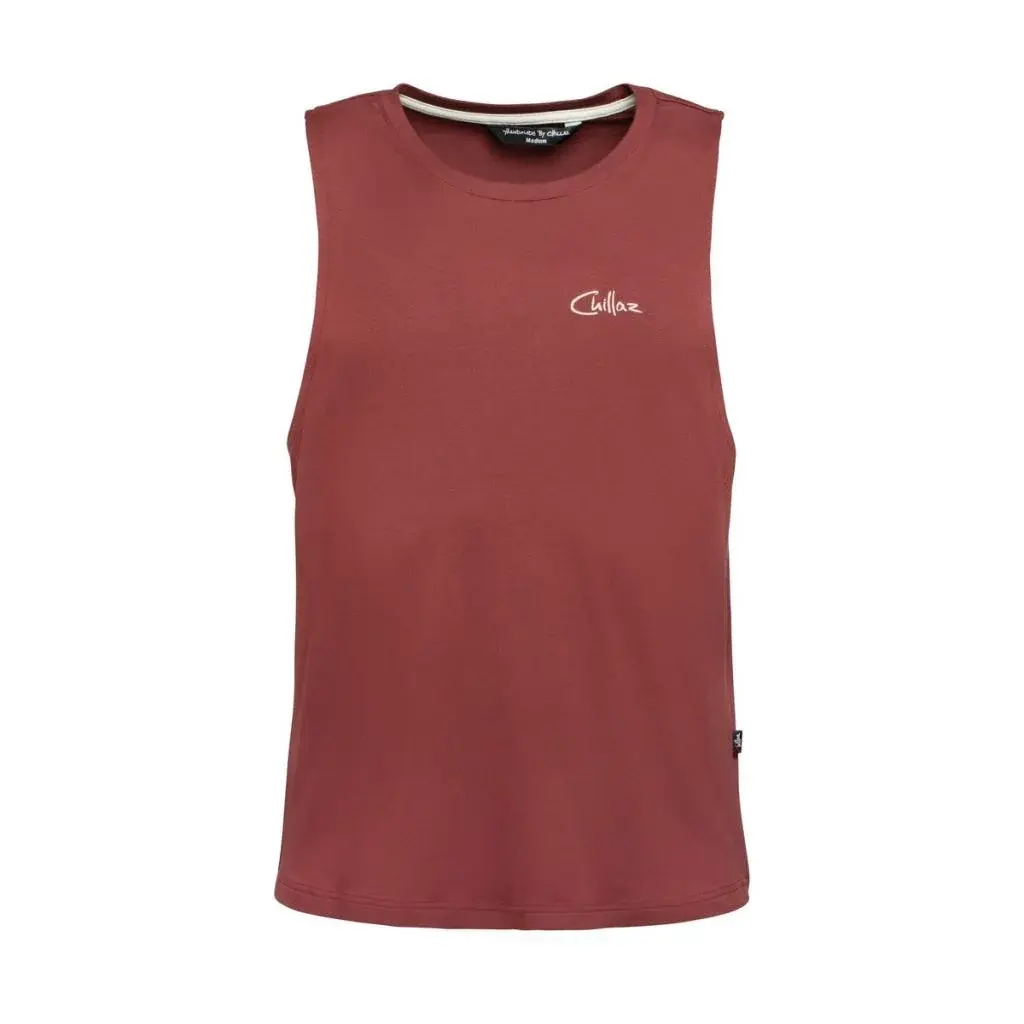 Chillaz Herren-Tanktop Chillaz Calanques Tre Fartelli dark red