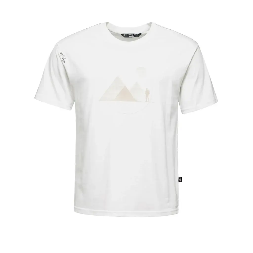Chillaz Herren-T-Shirt Chillaz Mountain Contours white
