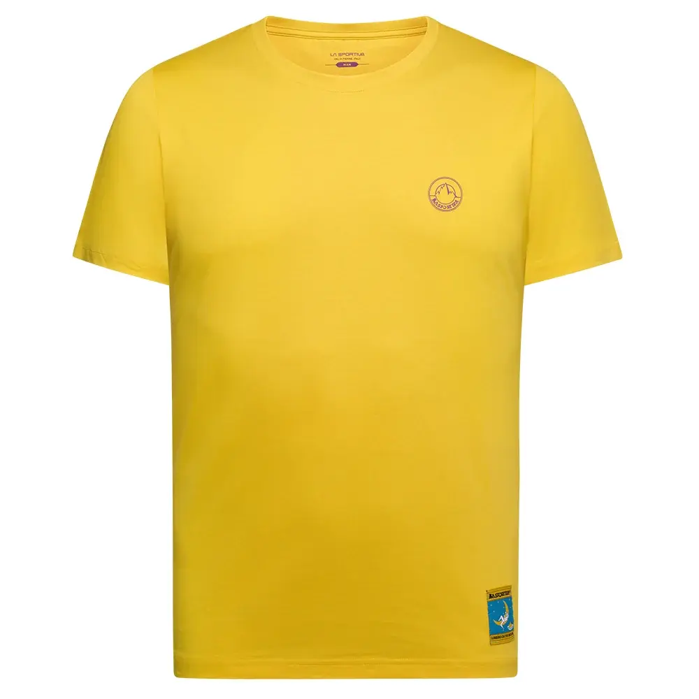 Herren-T-Shirt La Sportiva Climbing on the Moon giallo/viola