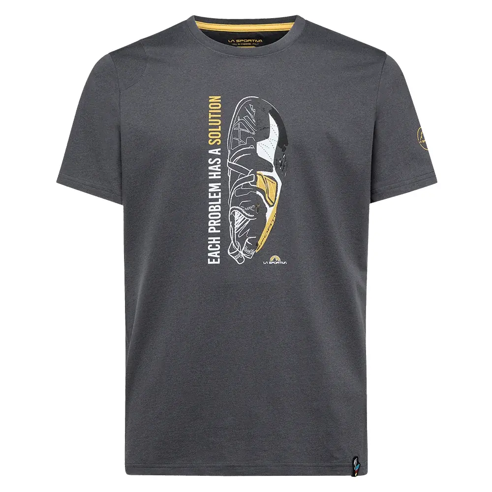 Herren-T-Shirt La Sportiva Solution T-Shirt carbon/yellow