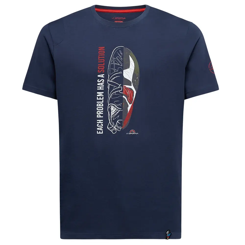 Herren-T-Shirt La Sportiva Solution T-Shirt night sky/mountain red