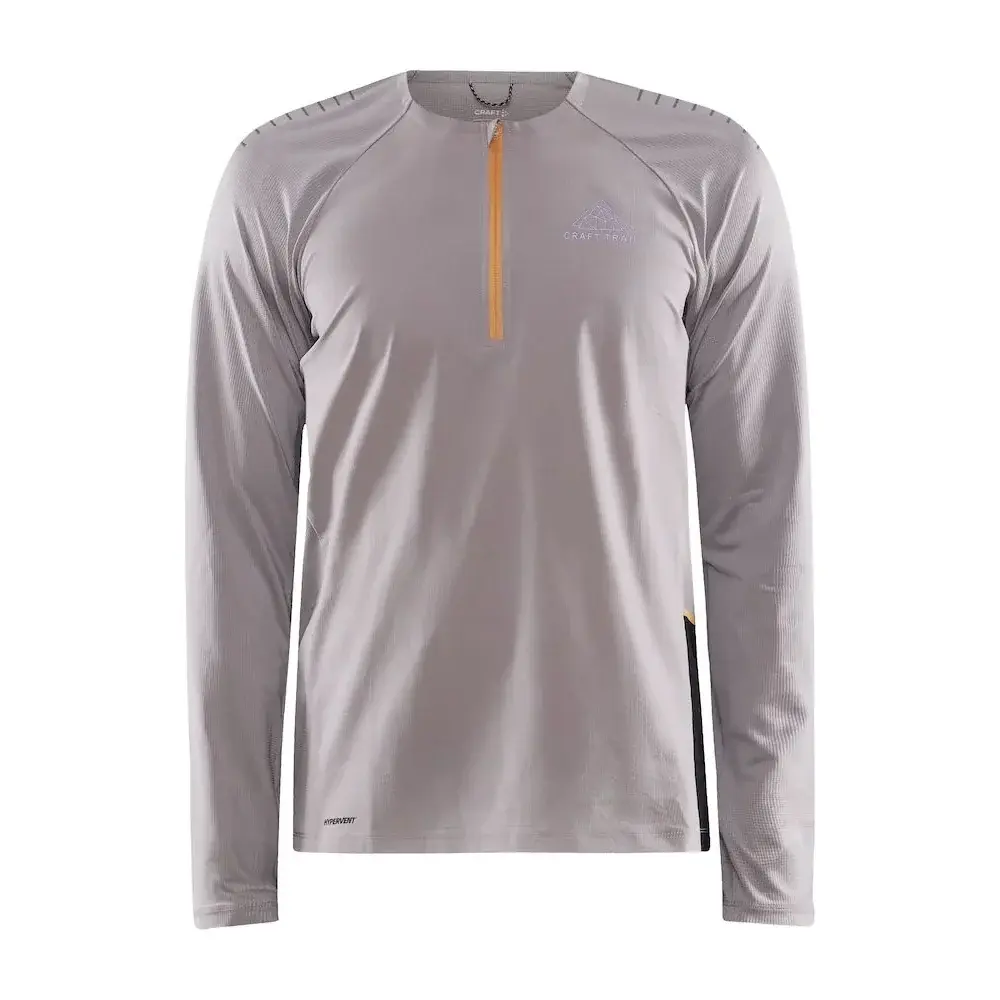 Craft Herren-T-Shirt Craft PRO Trail Wind LS grau
