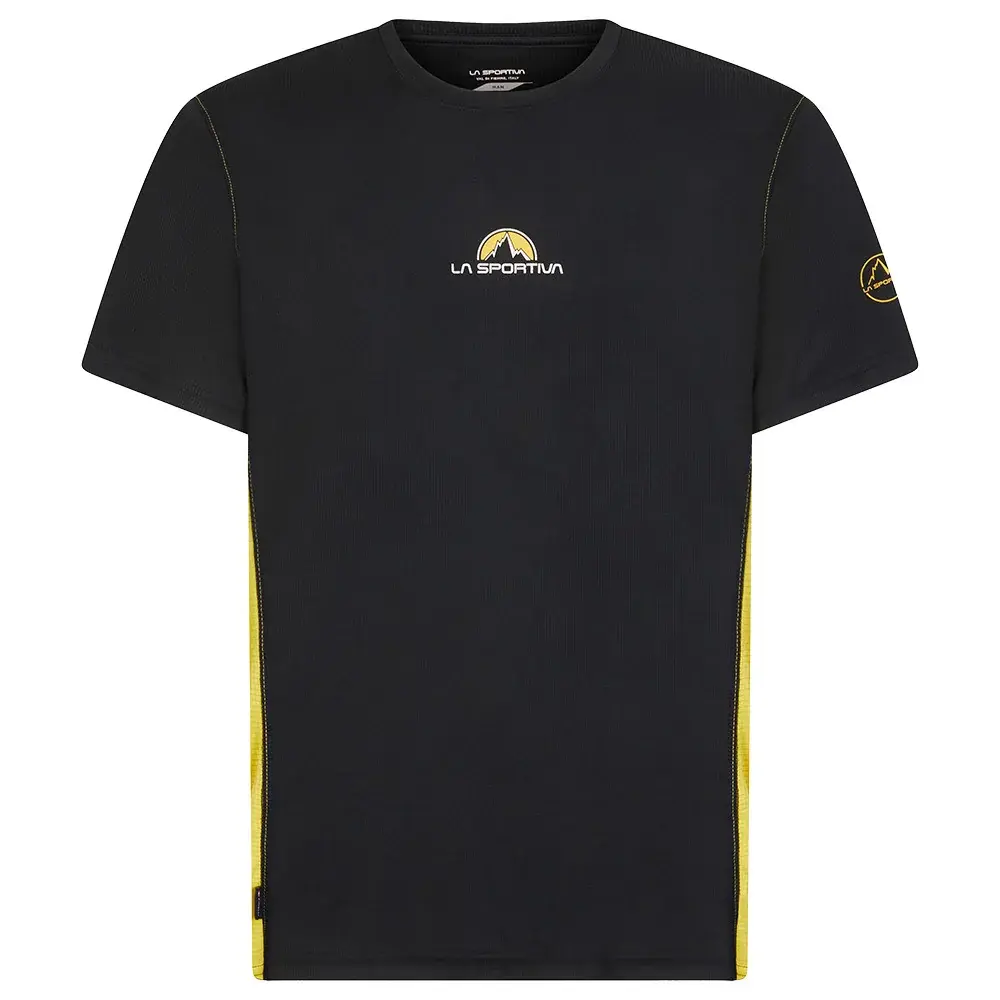 Herren-Freizeit-T-Shirt La Sportiva Promo Tee M Black/Yellow