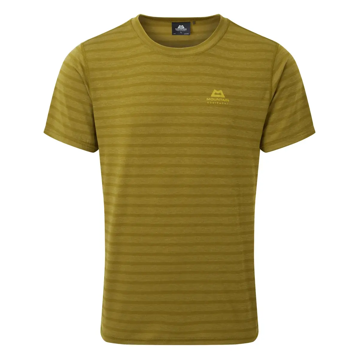 Herren-T-Shirt Mountain Equipment Groundup Tee Fir Green stripe